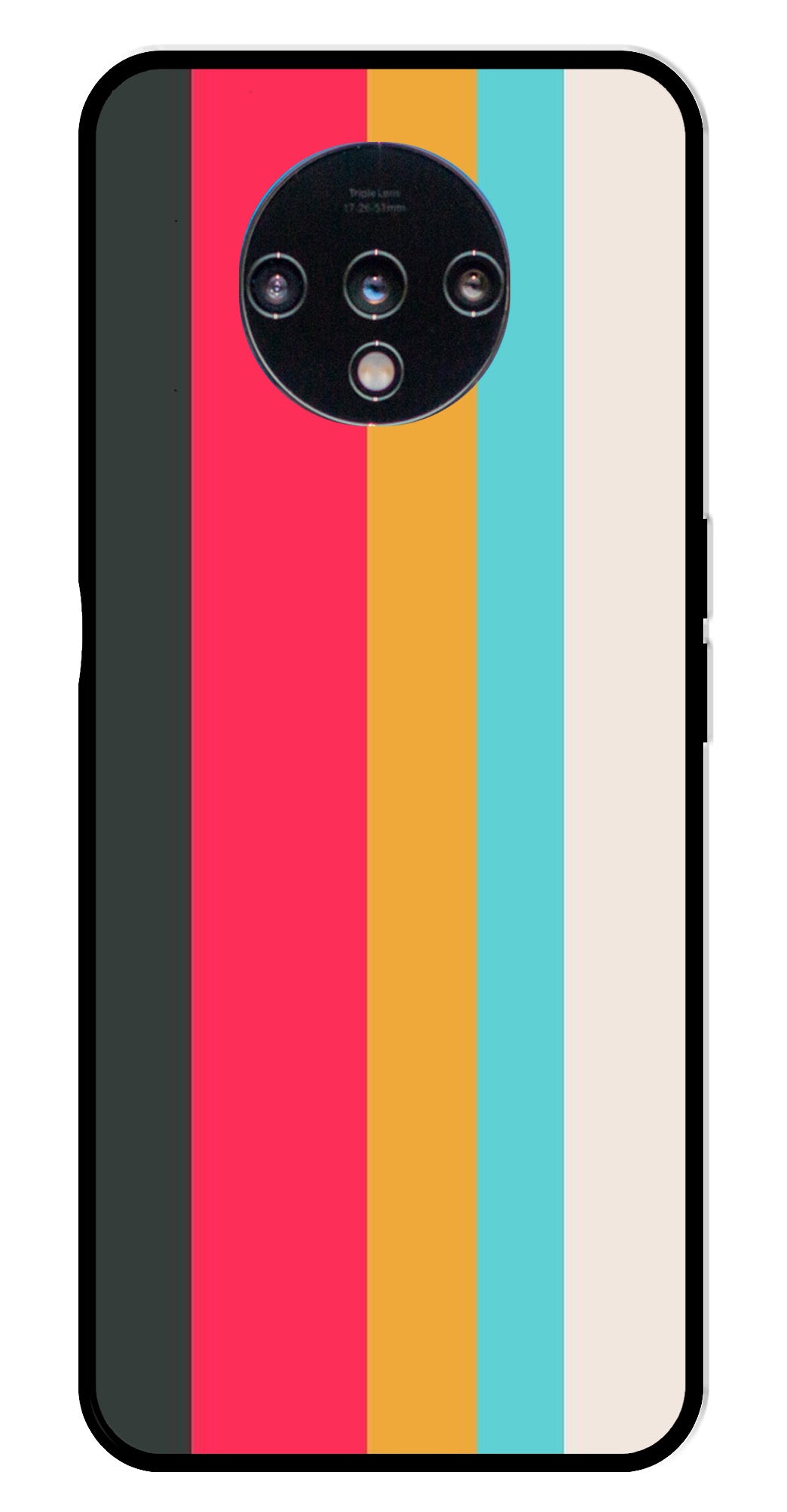 Muted Rainbow Metal Mobile Case for OnePlus 7T