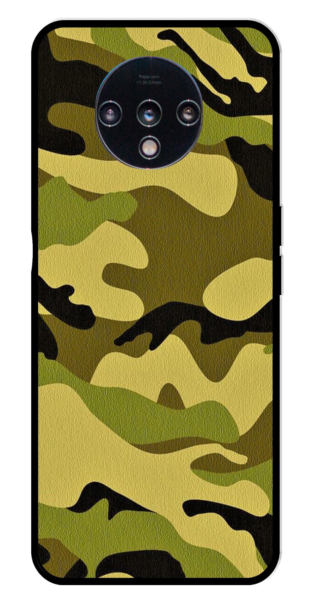Army Pattern Metal Mobile Case for OnePlus 7T