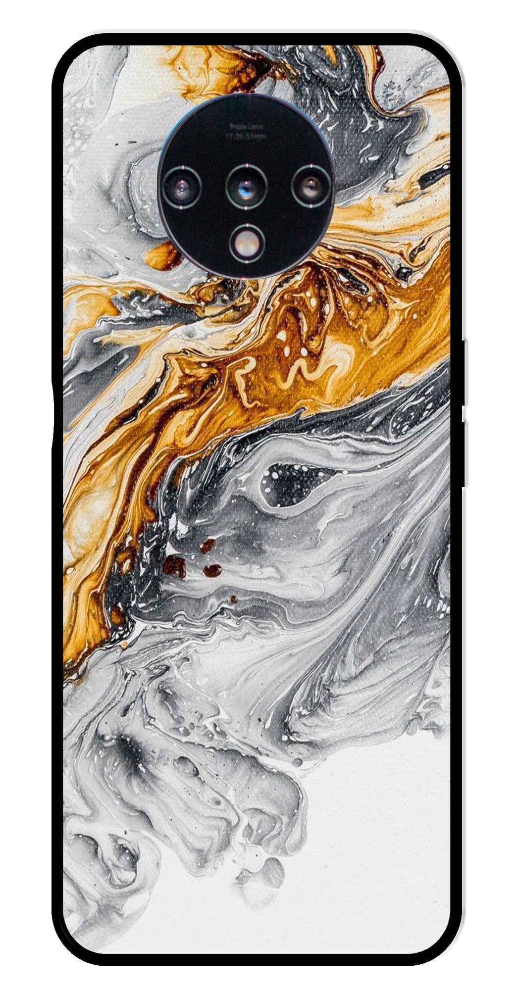 Marble Pattern Metal Mobile Case for OnePlus 7T