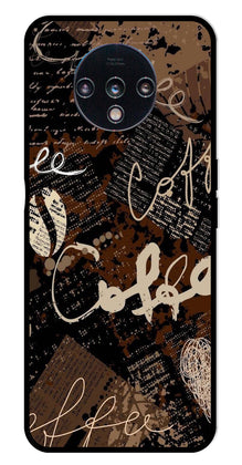 Coffee Pattern Metal Mobile Case for OnePlus 7T