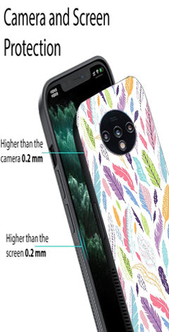 Colorful Feathers Metal Mobile Case for OnePlus 7T