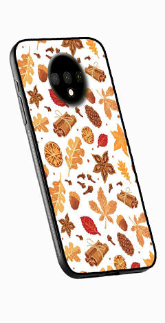 Autumn Leaf Metal Mobile Case for OnePlus 7T   (Design No -19)