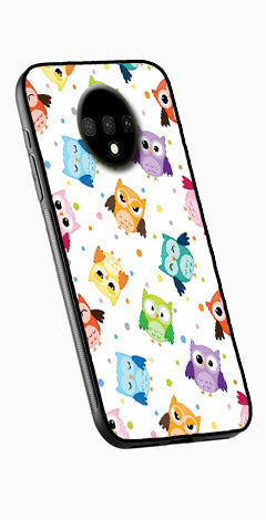 Owls Pattern Metal Mobile Case for OnePlus 7T   (Design No -20)