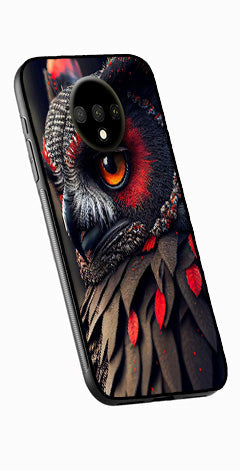 Owl Design Metal Mobile Case for OnePlus 7T   (Design No -26)
