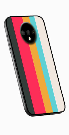 Muted Rainbow Metal Mobile Case for OnePlus 7T   (Design No -31)