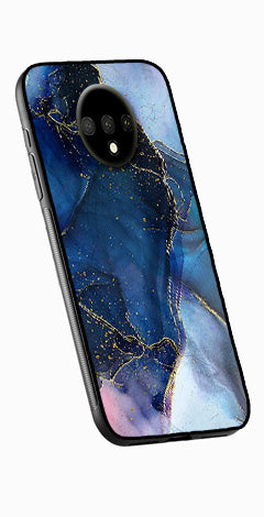 Blue Marble Metal Mobile Case for OnePlus 7T   (Design No -34)