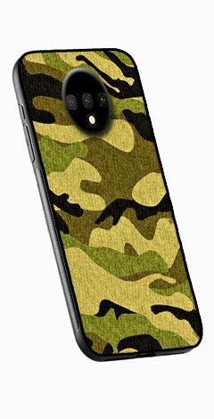 Army Pattern Metal Mobile Case for OnePlus 7T   (Design No -35)