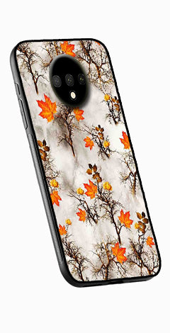 Autumn leaves Metal Mobile Case for OnePlus 7T   (Design No -55)