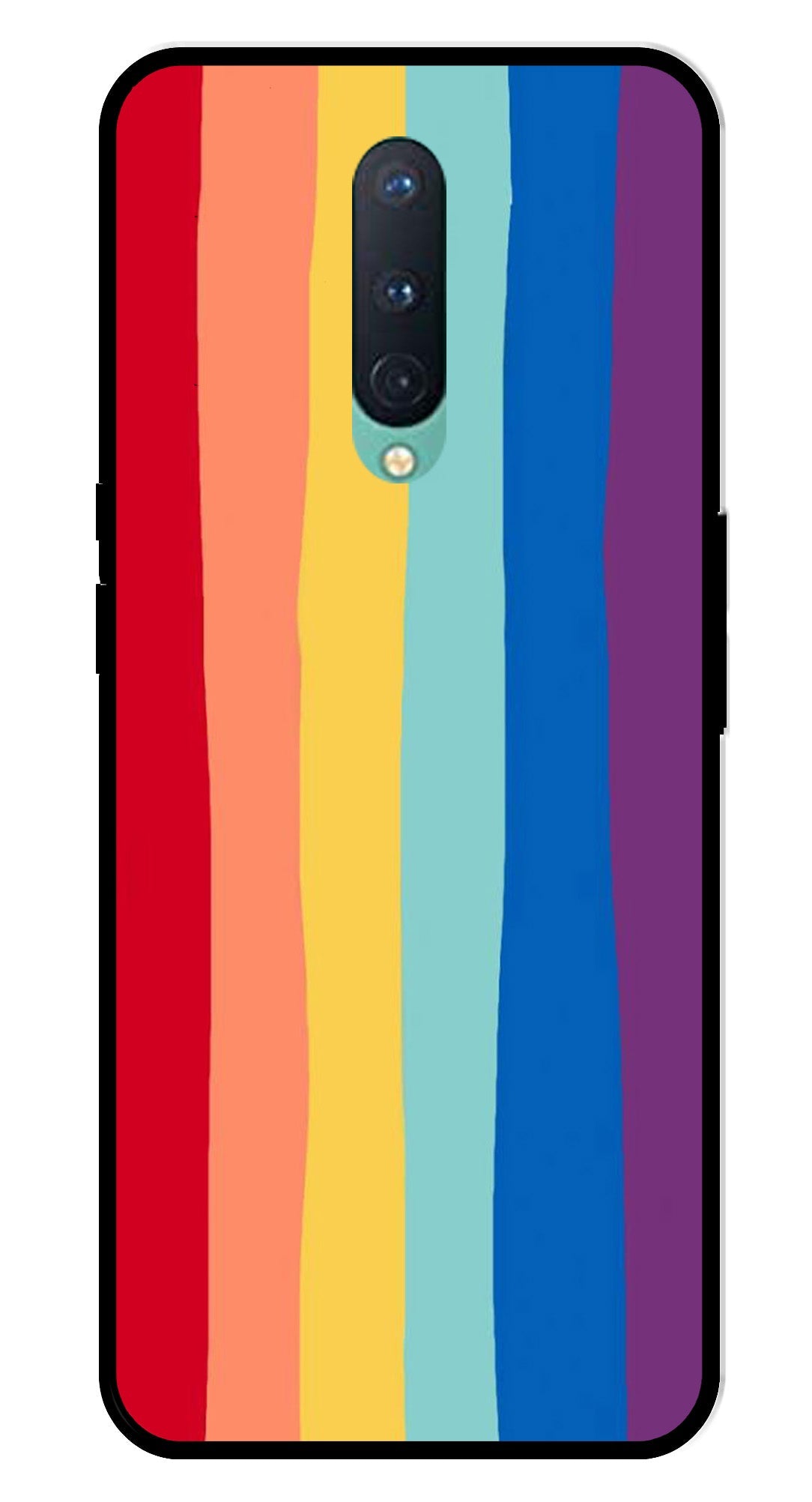 Rainbow MultiColor Metal Mobile Case for OnePlus 8