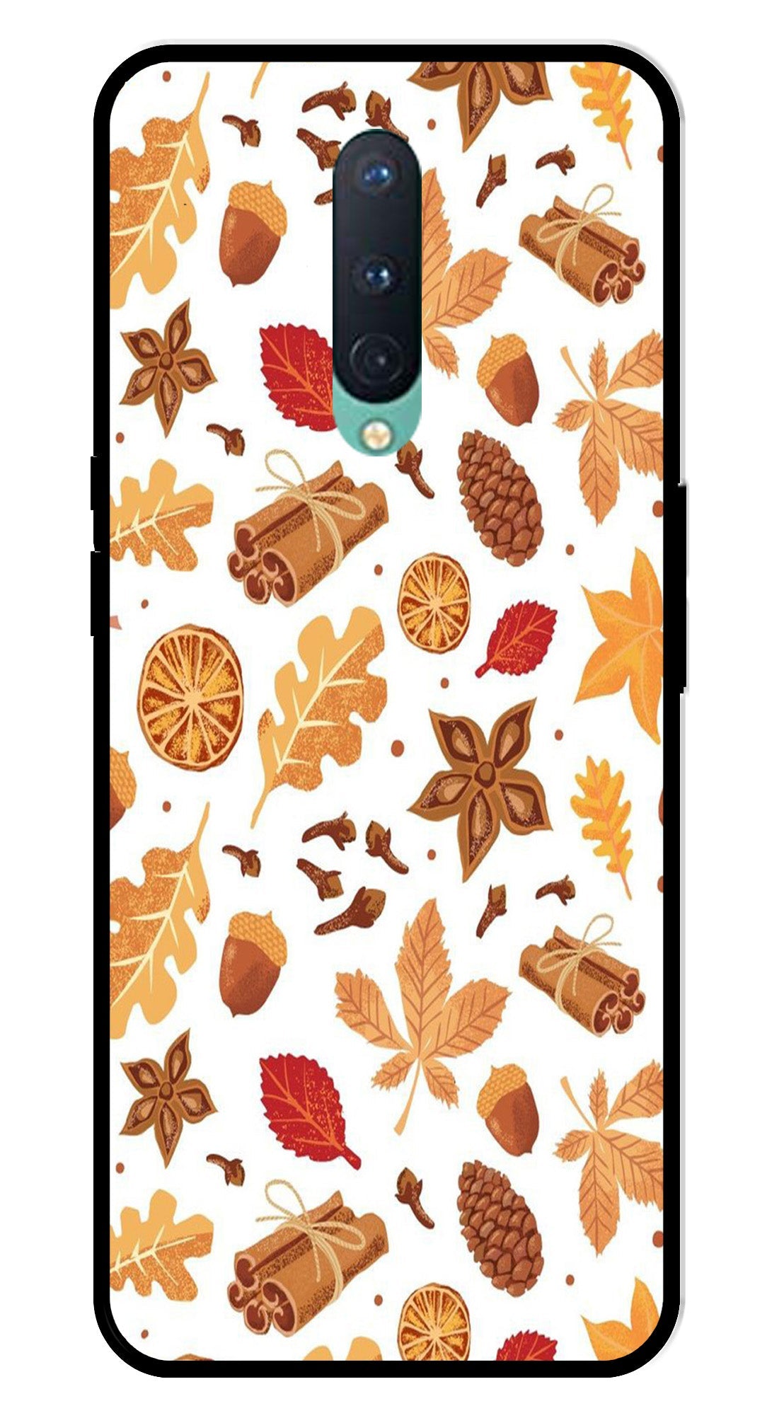 Autumn Leaf Metal Mobile Case for OnePlus 8