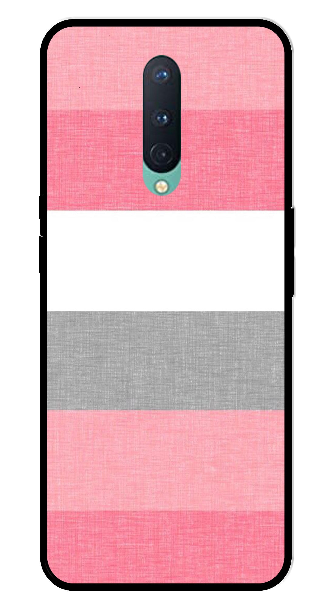 Pink Pattern Metal Mobile Case for OnePlus 8