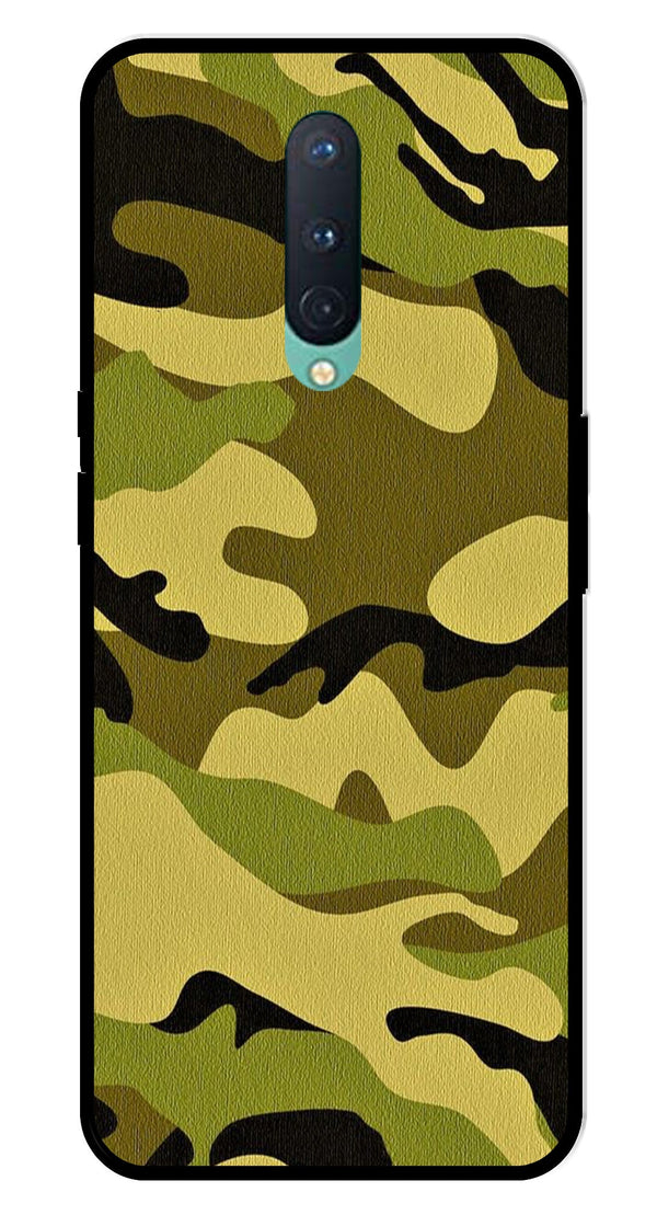 Army Pattern Metal Mobile Case for OnePlus 8