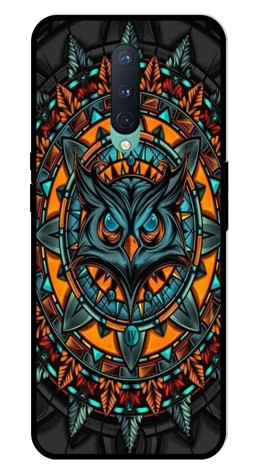 Owl Pattern Metal Mobile Case for OnePlus 8