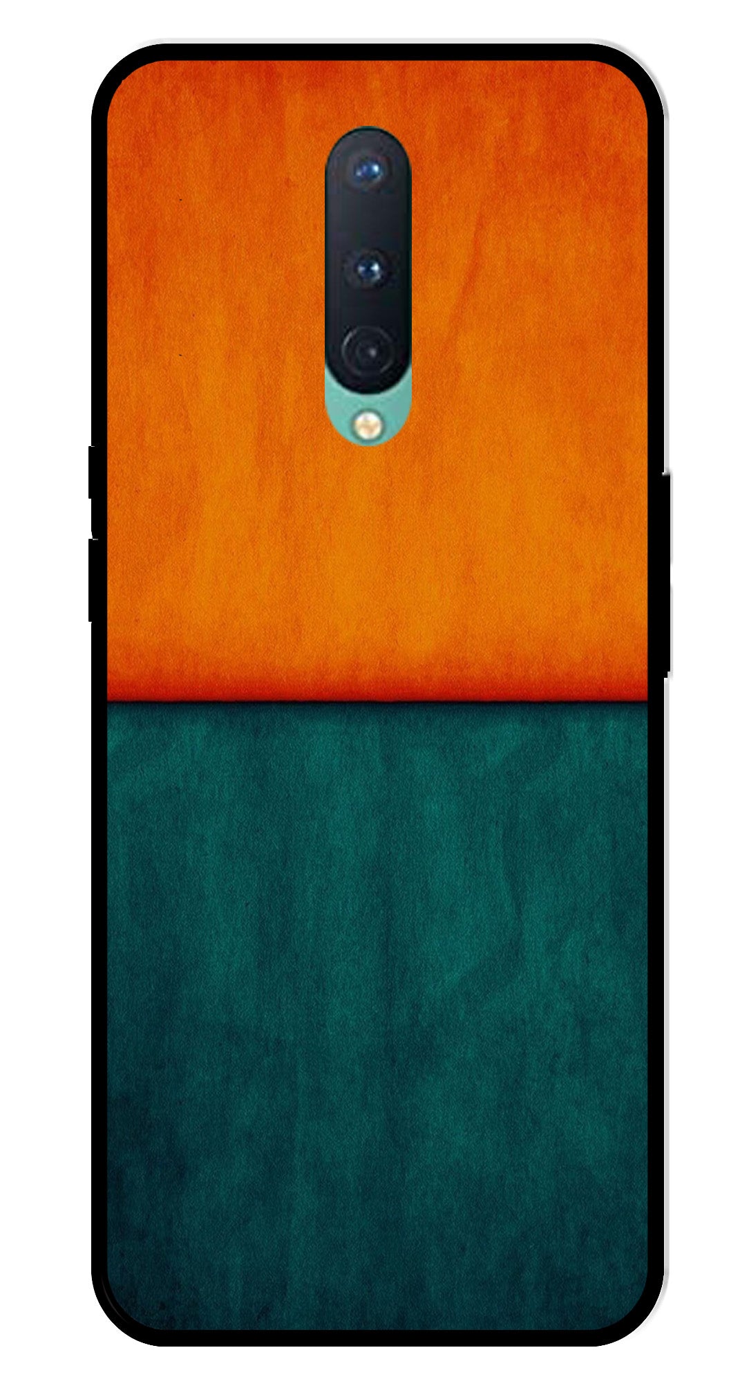 Orange Green Pattern Metal Mobile Case for OnePlus 8