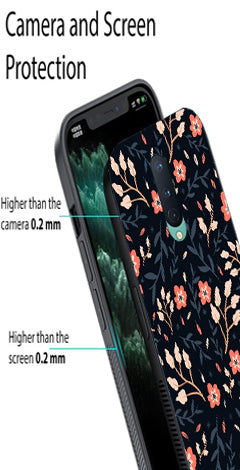 Floral Pattern Metal Mobile Case for OnePlus 8
