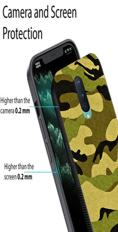 Army Pattern Metal Mobile Case for OnePlus 8
