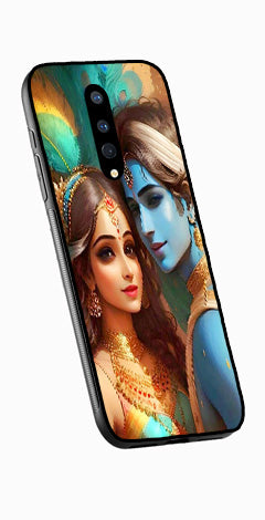 Lord Radha Krishna Metal Mobile Case for OnePlus 8   (Design No -01)