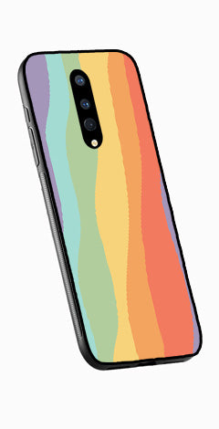 Muted Rainbow Metal Mobile Case for OnePlus 8   (Design No -02)