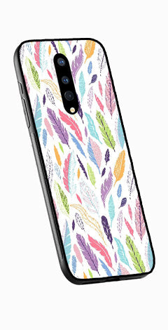 Colorful Feathers Metal Mobile Case for OnePlus 8   (Design No -06)