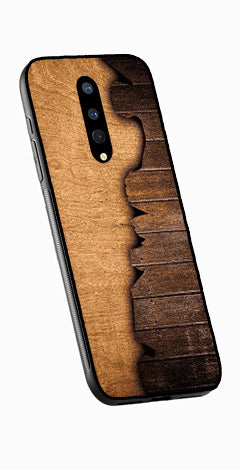Wooden Design Metal Mobile Case for OnePlus 8   (Design No -13)
