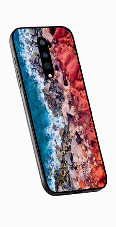 Sea Shore Metal Mobile Case for OnePlus 8   (Design No -18)