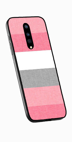 Pink Pattern Metal Mobile Case for OnePlus 8   (Design No -23)