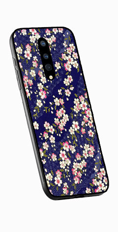 Flower Design Metal Mobile Case for OnePlus 8   (Design No -25)
