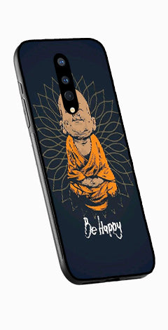 Be Happy Metal Mobile Case for OnePlus 8   (Design No -27)