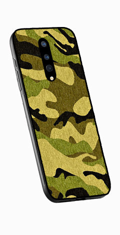 Army Pattern Metal Mobile Case for OnePlus 8   (Design No -35)