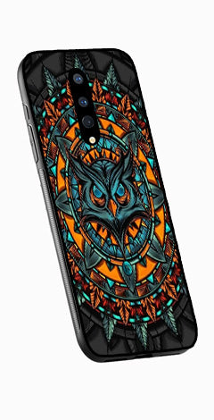Owl Pattern Metal Mobile Case for OnePlus 8   (Design No -42)