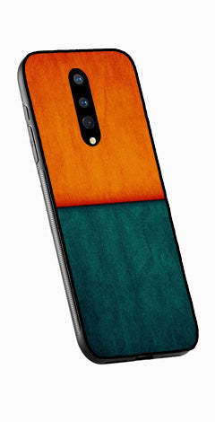 Orange Green Pattern Metal Mobile Case for OnePlus 8   (Design No -45)