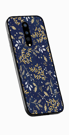 Floral Pattern  Metal Mobile Case for OnePlus 8   (Design No -52)