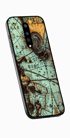 Map Design Metal Mobile Case for OnePlus 8   (Design No -54)