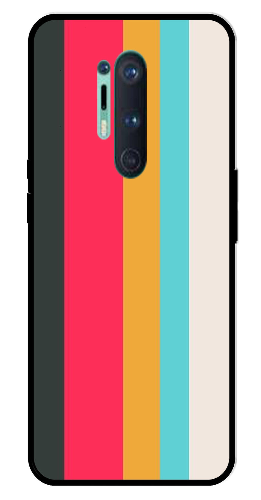 Muted Rainbow Metal Mobile Case for OnePlus 8 Pro