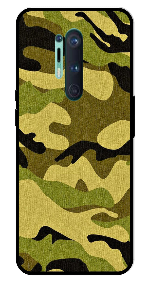 Army Pattern Metal Mobile Case for OnePlus 8 Pro
