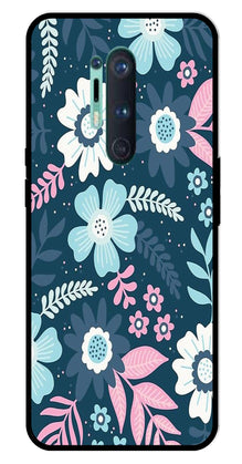 Flower Leaves Design Metal Mobile Case for OnePlus 8 Pro
