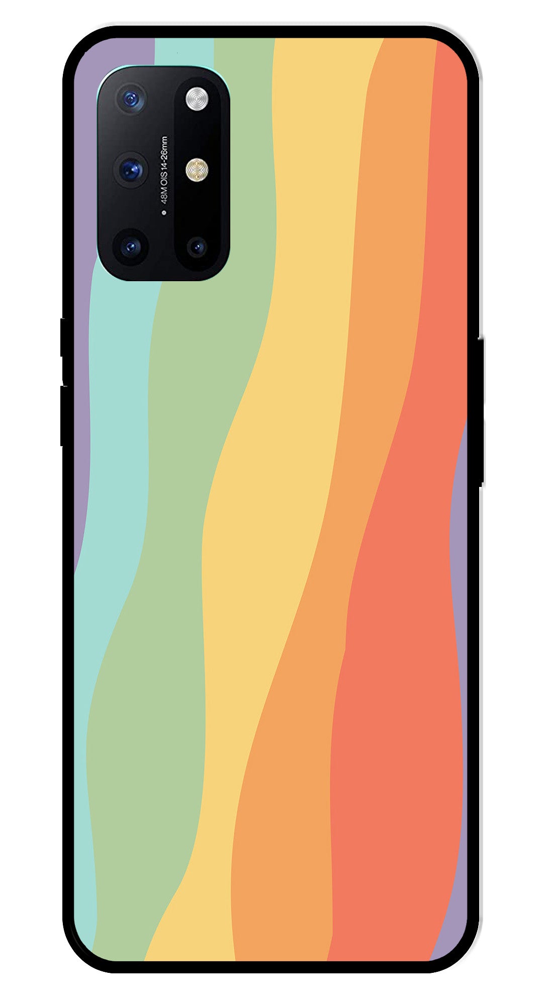Muted Rainbow Metal Mobile Case for OnePlus 8T