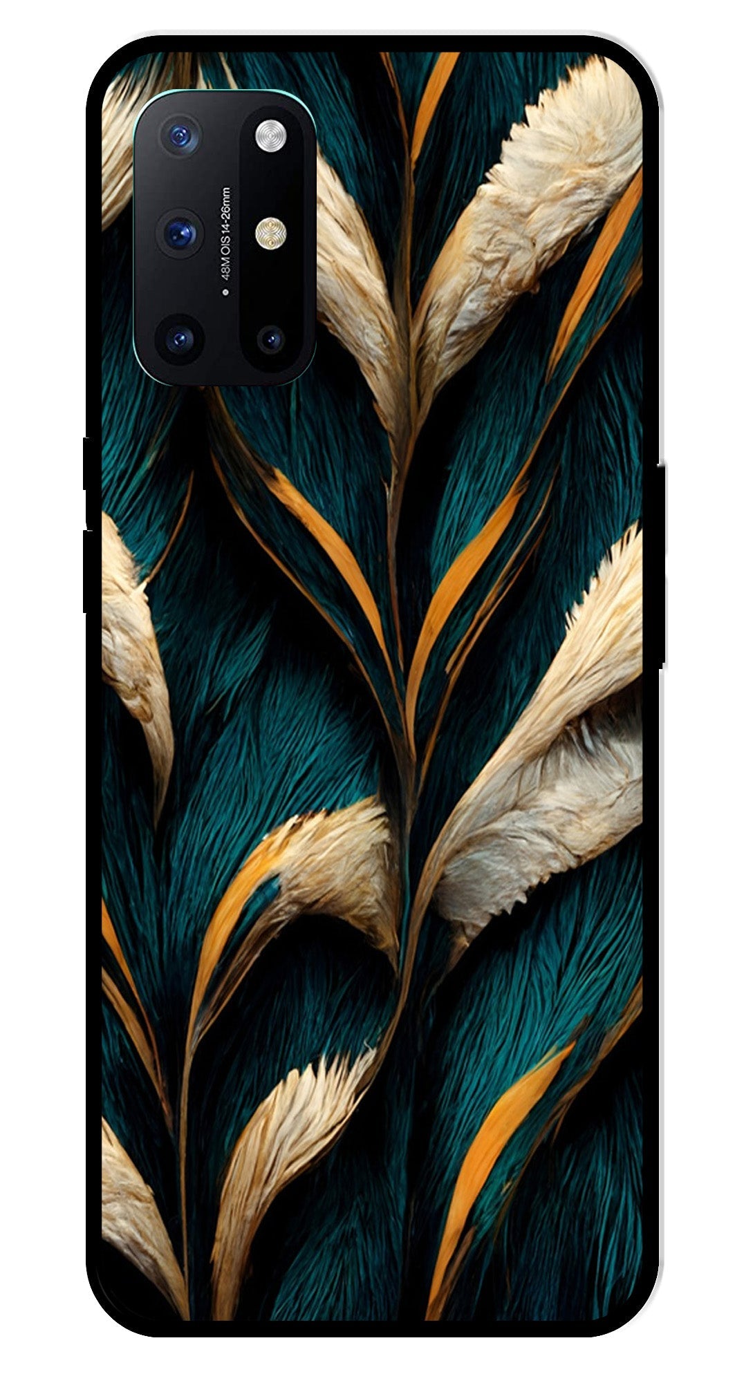 Feathers Metal Mobile Case for OnePlus 8T