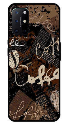 Coffee Pattern Metal Mobile Case for OnePlus 8T