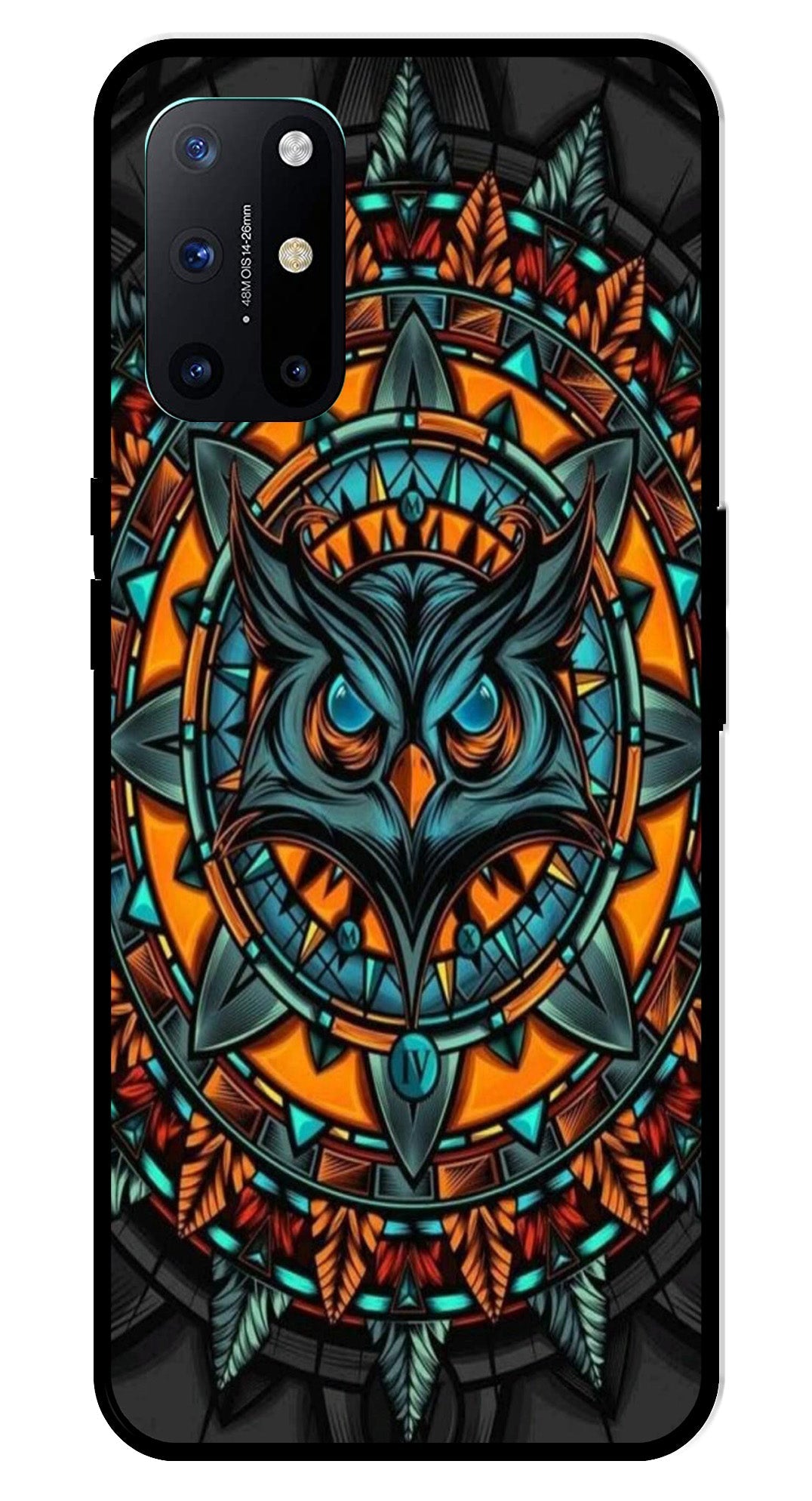 Owl Pattern Metal Mobile Case for OnePlus 8T