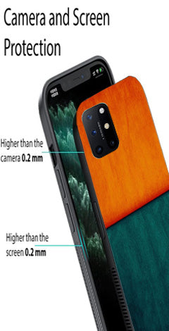 Orange Green Pattern Metal Mobile Case for OnePlus 8T