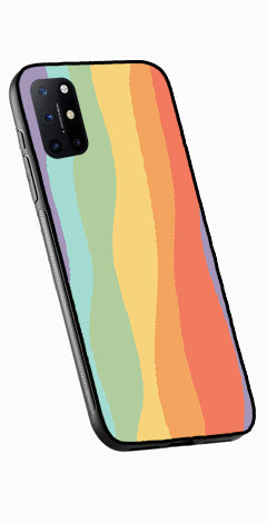 Muted Rainbow Metal Mobile Case for OnePlus 8T   (Design No -02)