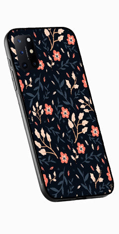 Floral Pattern Metal Mobile Case for OnePlus 8T   (Design No -10)