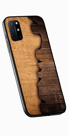 Wooden Design Metal Mobile Case for OnePlus 8T   (Design No -13)