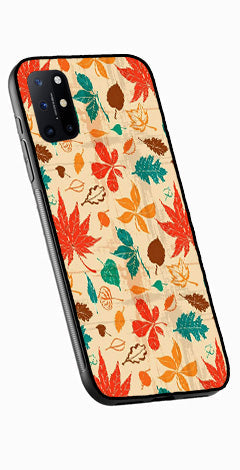 Leafs Design Metal Mobile Case for OnePlus 8T   (Design No -14)