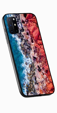 Sea Shore Metal Mobile Case for OnePlus 8T   (Design No -18)