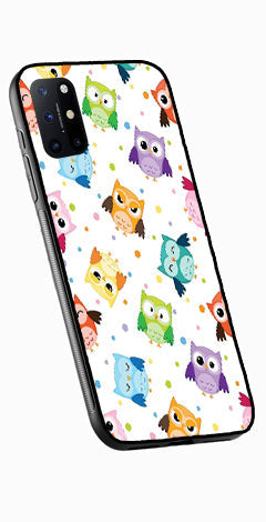 Owls Pattern Metal Mobile Case for OnePlus 8T   (Design No -20)