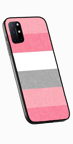 Pink Pattern Metal Mobile Case for OnePlus 8T   (Design No -23)