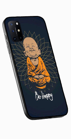 Be Happy Metal Mobile Case for OnePlus 8T   (Design No -27)