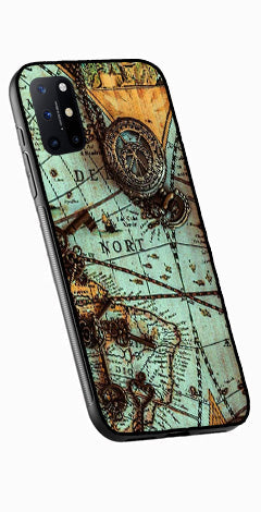 Map Design Metal Mobile Case for OnePlus 8T   (Design No -54)